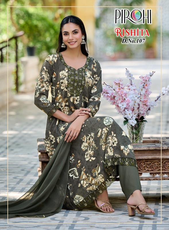Pirohi rishita anarkali kurtis wholesale